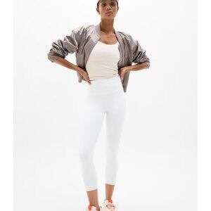 Athleta White High-Rise Cropped Leggings